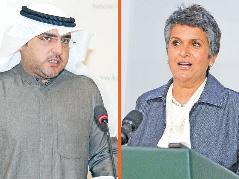 النائبة صفاء الهاشم  - النائب د. عبدالكريم الكندري 