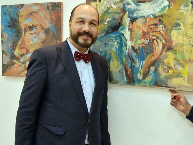 الفنان التشكيلي المصري، حسني أبوبكر