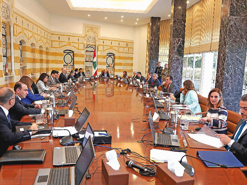 اجتماع الحكومة في قصر بعبدا أمس    (دالاتي ونهرا) 