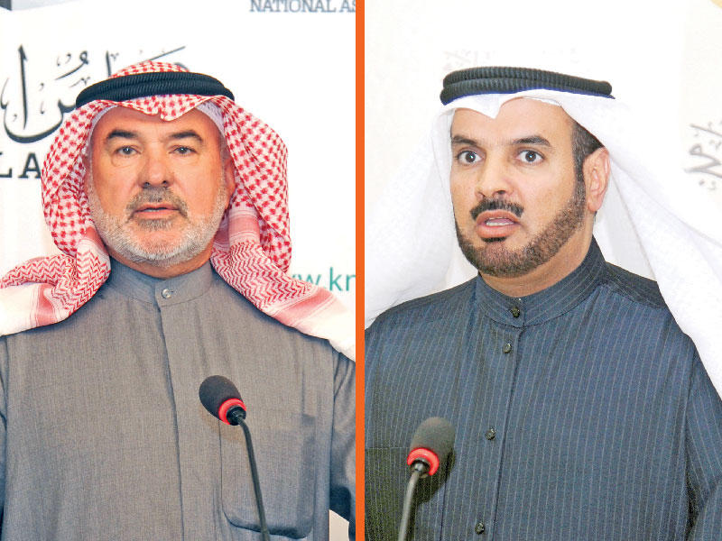 النائب حمدان العازمي  - النائب صالح عاشور 