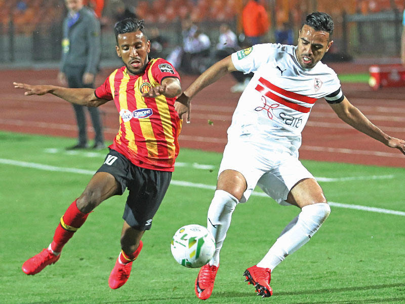 جانب من مباراة الزمالك والترجي