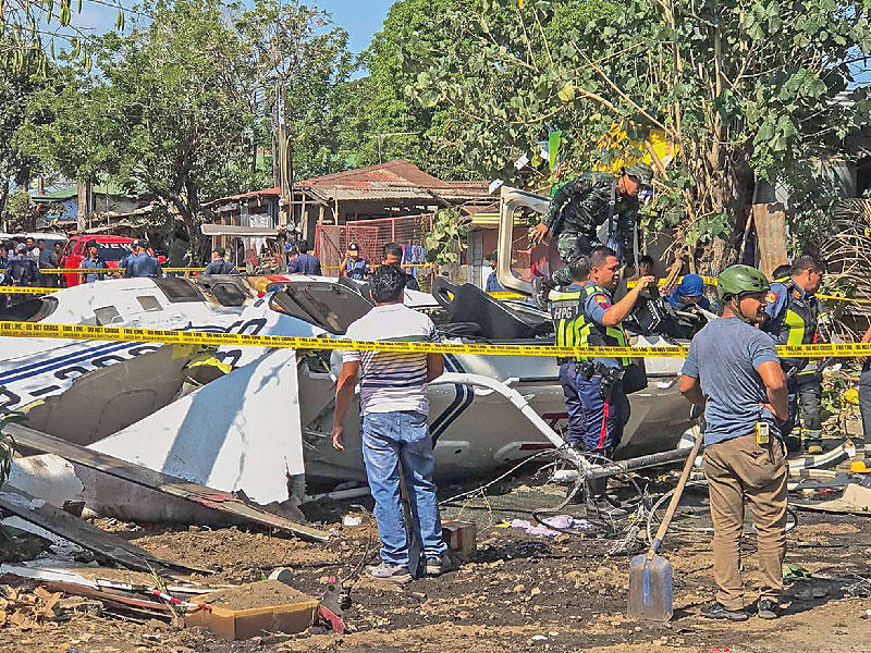 الفلبين: إصابة قائد شرطة بعد سقوط مروحيته