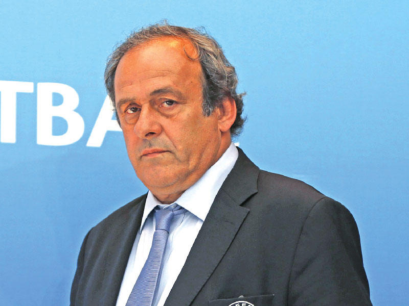 رئيس الاتحاد الأوروبي لكرة القدم السابق ميشيل بلاتيني، 