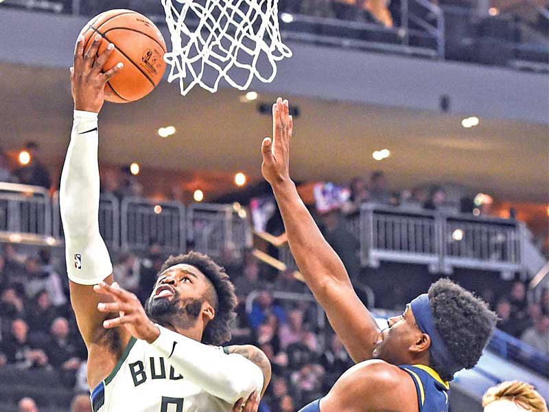 ماثيوز نجم باكس يسجل في سلة بايسرز