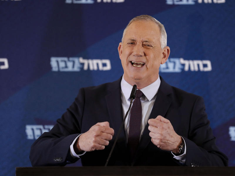  زعيم حزب «أزرق أبيض» (وسط) الإسرائيلي بيني غانتس