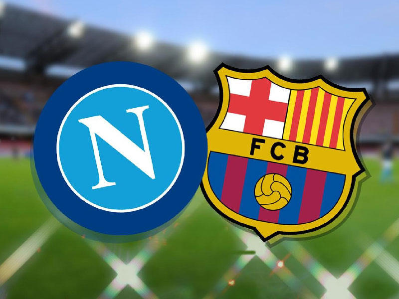 شعار ناديي برشلونه الاسباني ونابولي الايطالي