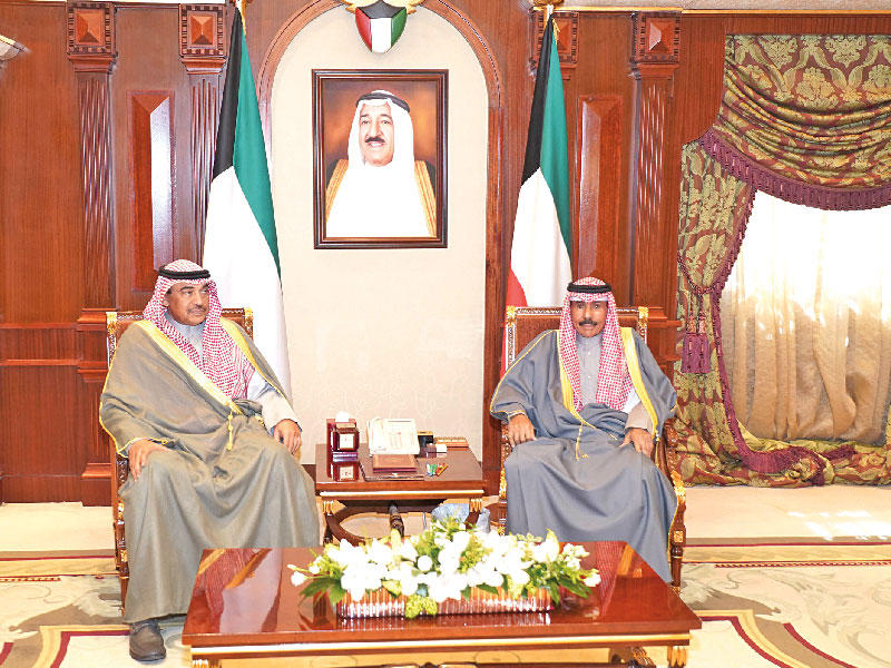 ولي العهد مستقبلاً رئيس الوزراء أمس