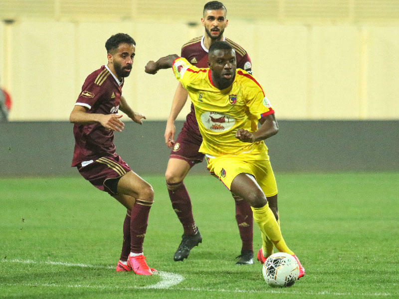 جانب من مباراة الفيصلي والحزم