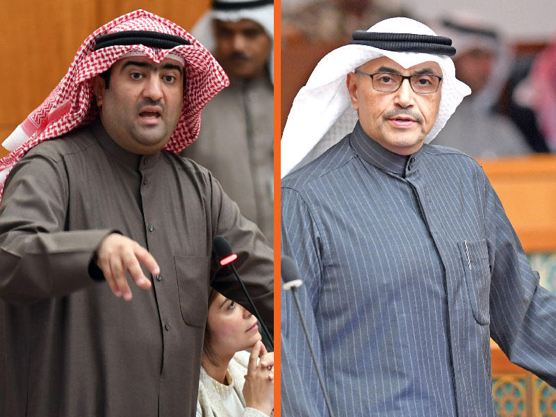  النائب محمد المطير - وزير التجارة والصناعة خالد الروضان