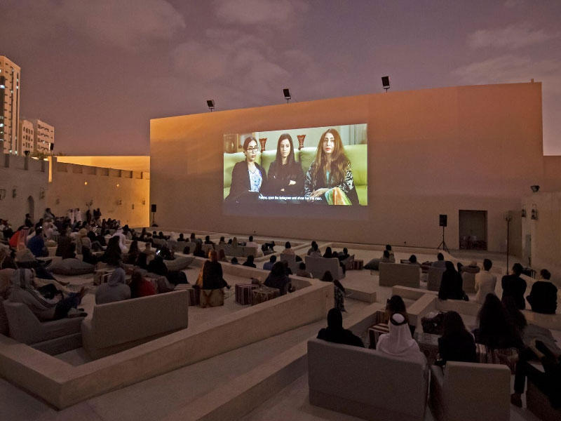 من أجواء الدورات السابقة لمنصة الشارقة للأفلام