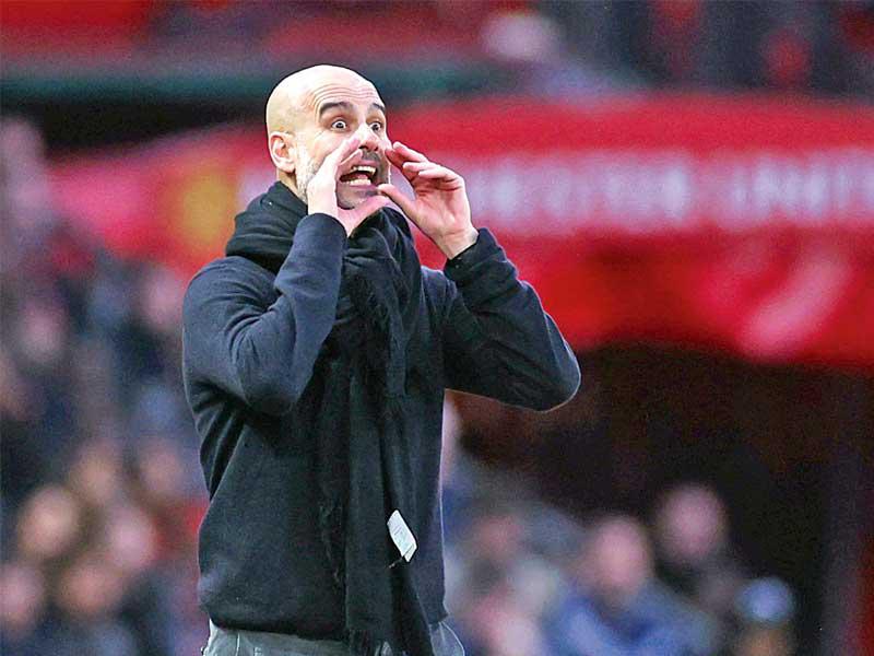 مدرب مانشستر سيتي بطل الدوري الإنكليزي لكرة القدم  جوسيب غوارديولا