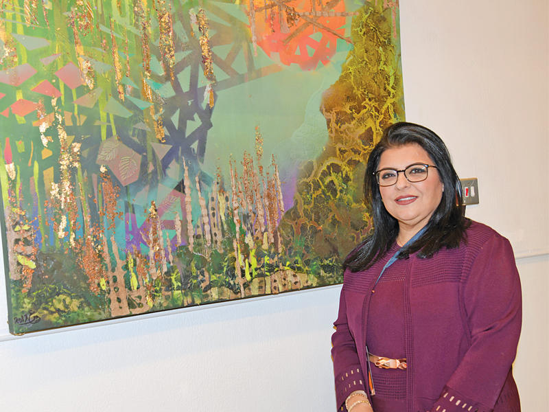 الفنانة التشكيلية د. عبير الكندري