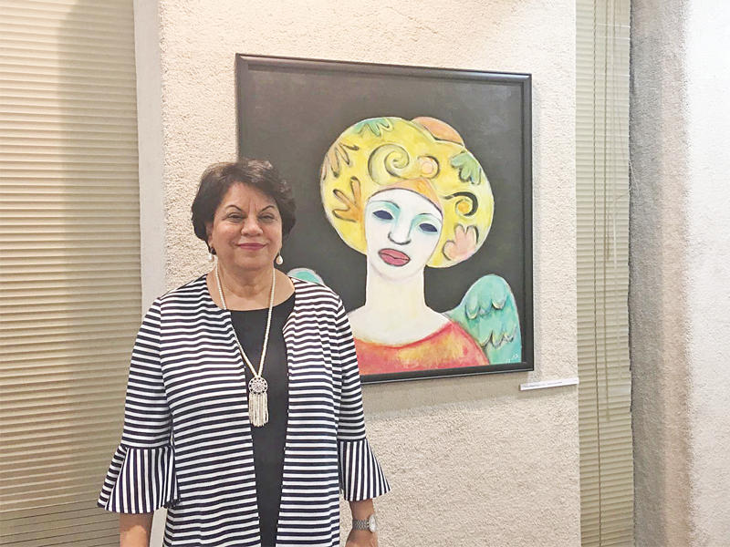 الفنانة التشكيلية ثريا البقصمي