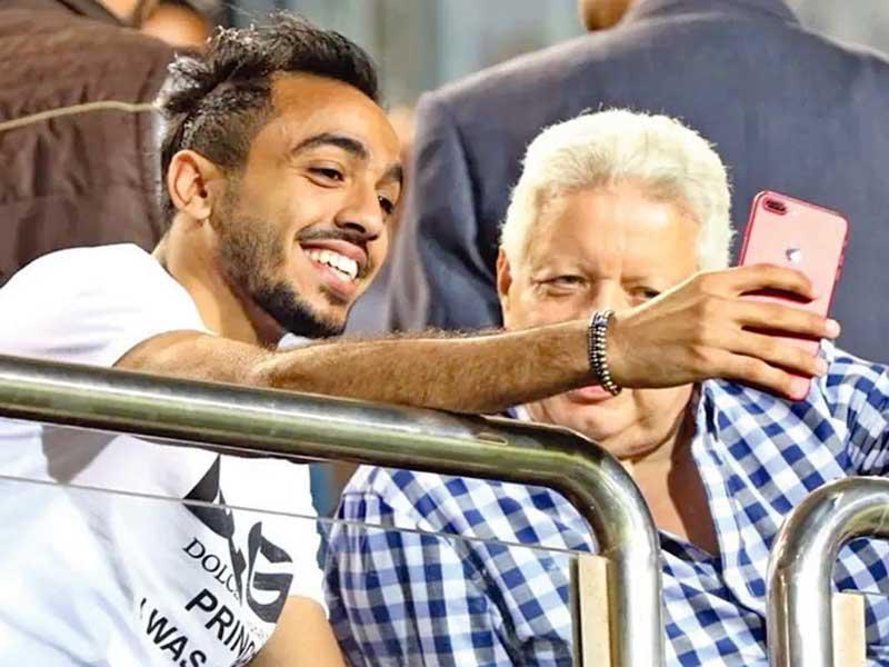 كهربا ومرتضى منصور في لقاء سابق