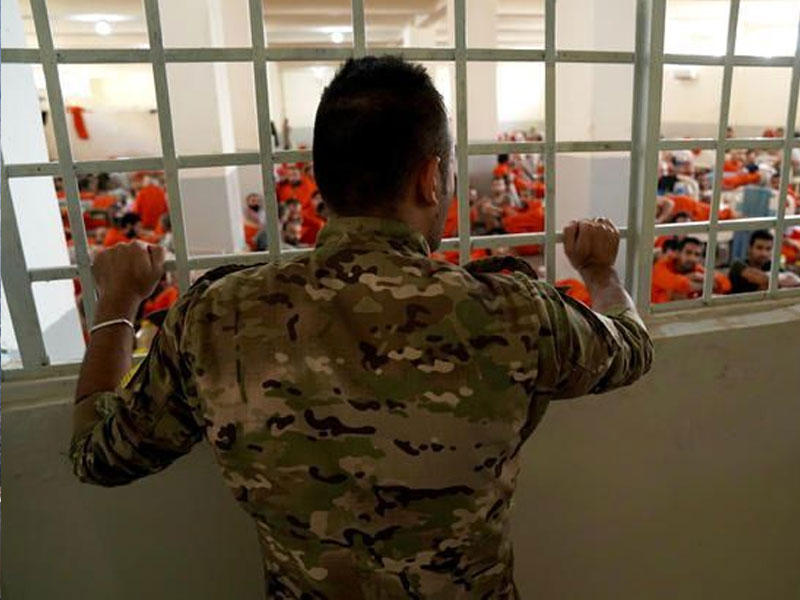 سجن الحسكة الذي تُديره القوّات السورية الديمقراطيّة (قسد) 