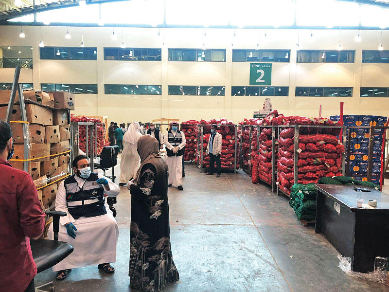 جانب من المنتجات الزراعية الكويتية