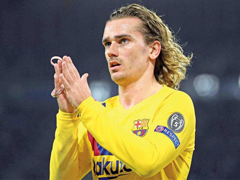  المهاجم الفرنسي لنادي برشلونة الإسباني انطوان غريزمان