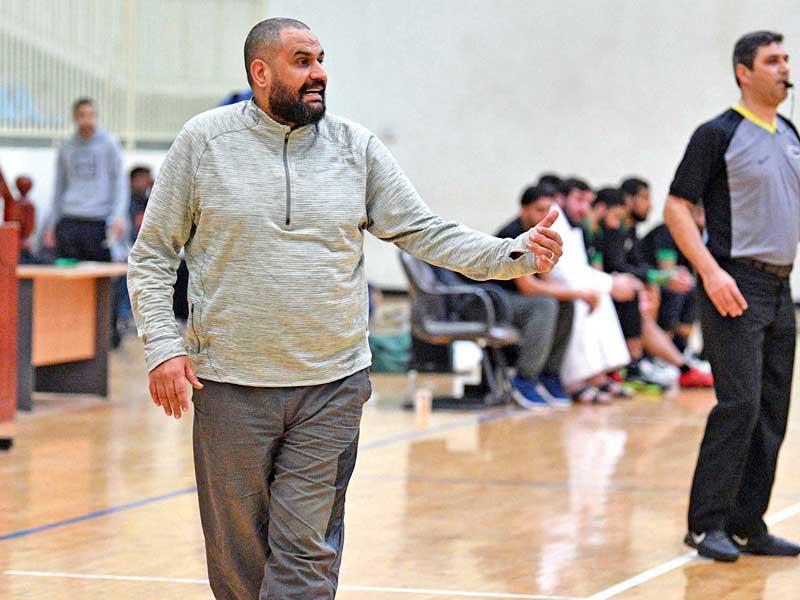 المدرب المصري لكرة السلة بنادي التضامن إيهاب إبراهيم