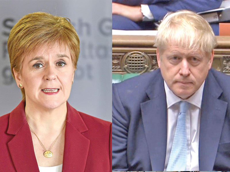 بوريس جونسون  - نيكولا ستورجون