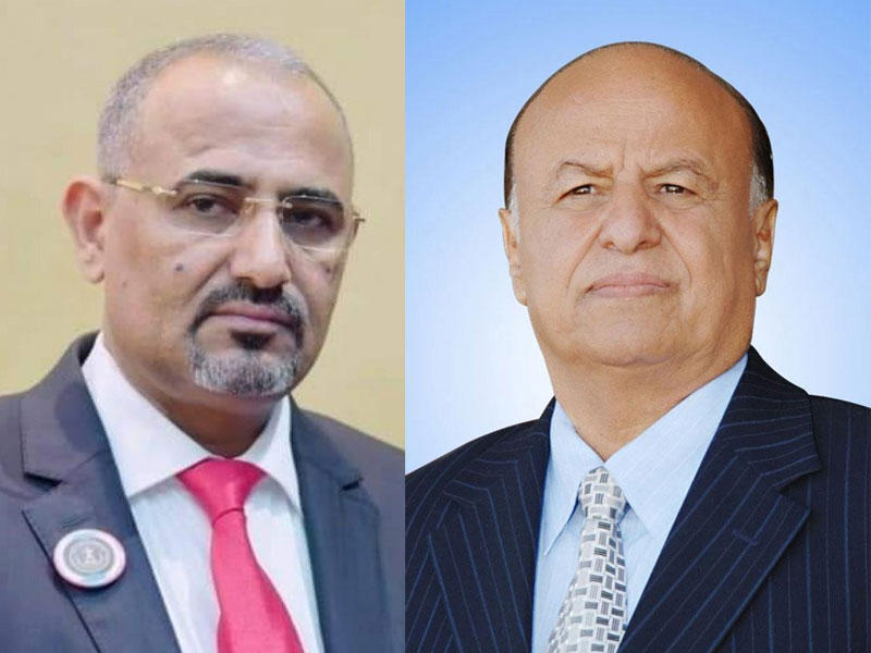 الرئيس عبدربه منصور هادي  و عيدروس الزبيدي