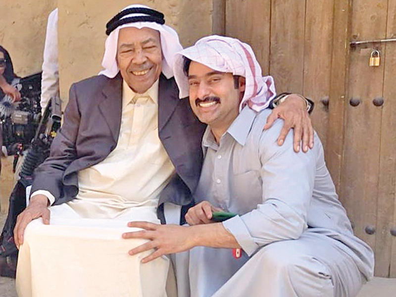 حسين المهدي مع سعد الفرج بكواليس «محمد علي رود»