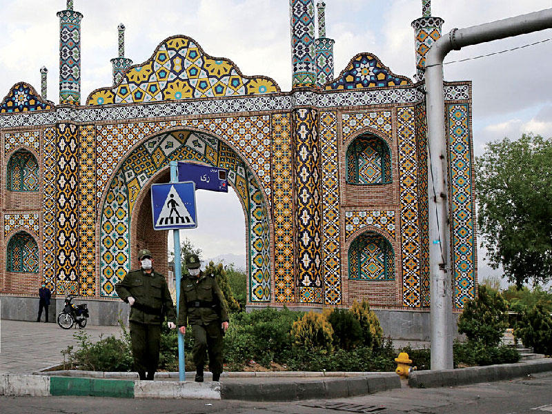 إجراءات أمنية في طهران أمس (إرنا)n