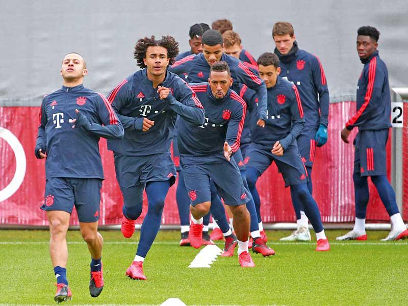 جانب من تدريبات سابقة لبايرن ميونيخ