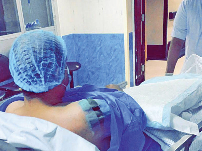 العسكري بعد خروجه من العملياتn