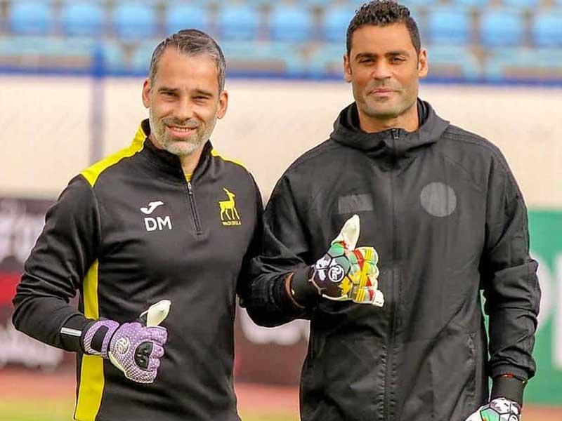 محمد عبدالمنصف في تدريب سابق