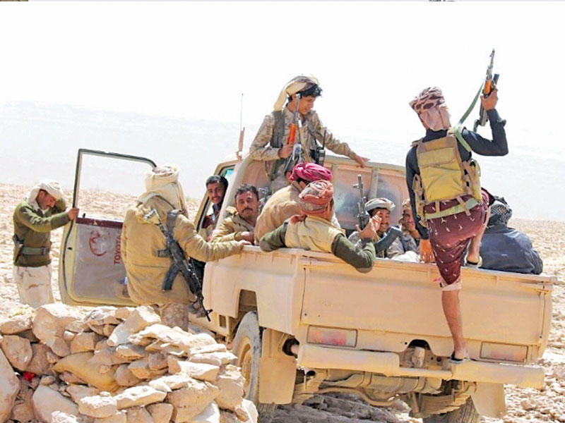 القوات اليمنية المشتركة التابعة للحكومة المعترف بها دولياً 