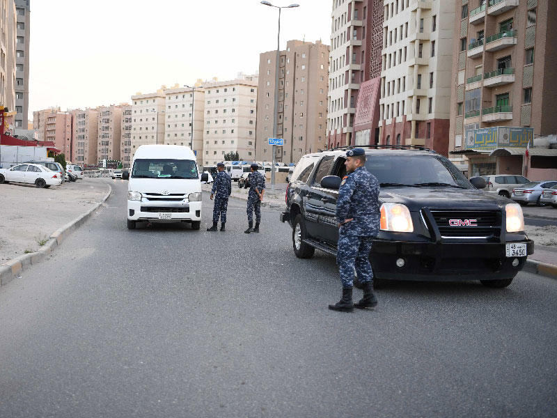 جانب من التواجد الأمنى بمنطقة المهبولة