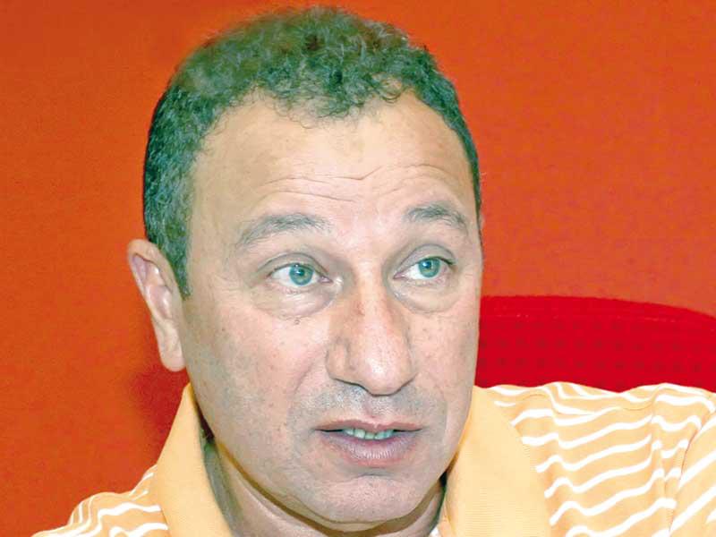 رئيس النادي الأهلي المصري المشرف العام على فريق الكرة الأول محمود الخطيب