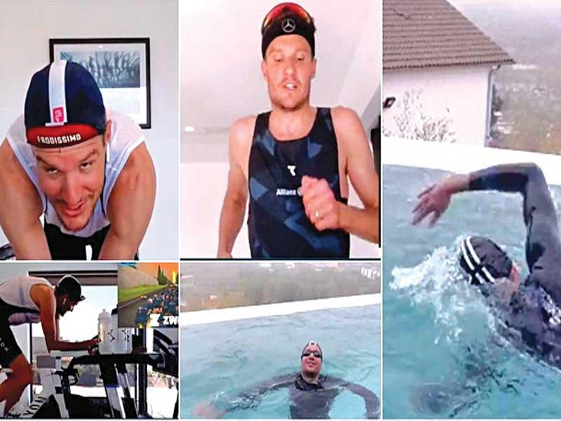 فرودينو خلال التدريبات المنزلية