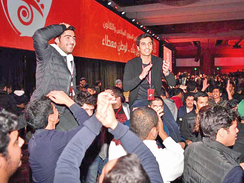 طلاب الكويت في أميركا خلال إحدى الفعاليات (أرشيف)