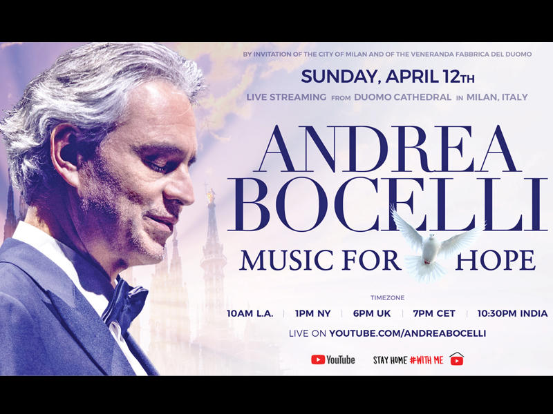 التينور الإيطالي أندريا بوتشيلي