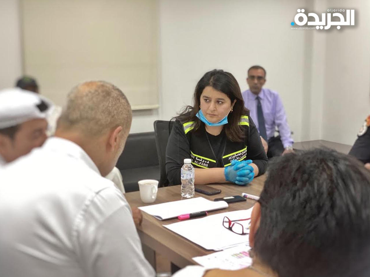 وزير الأشغال د. رنا الفارس أثناء زيارتها لموقع المشروع