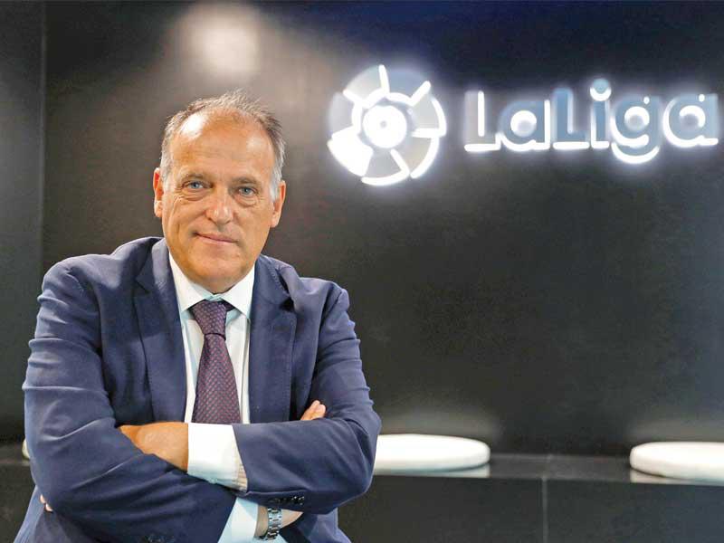 رئيس رابطة الدوري الاسباني خافيير تيباس
