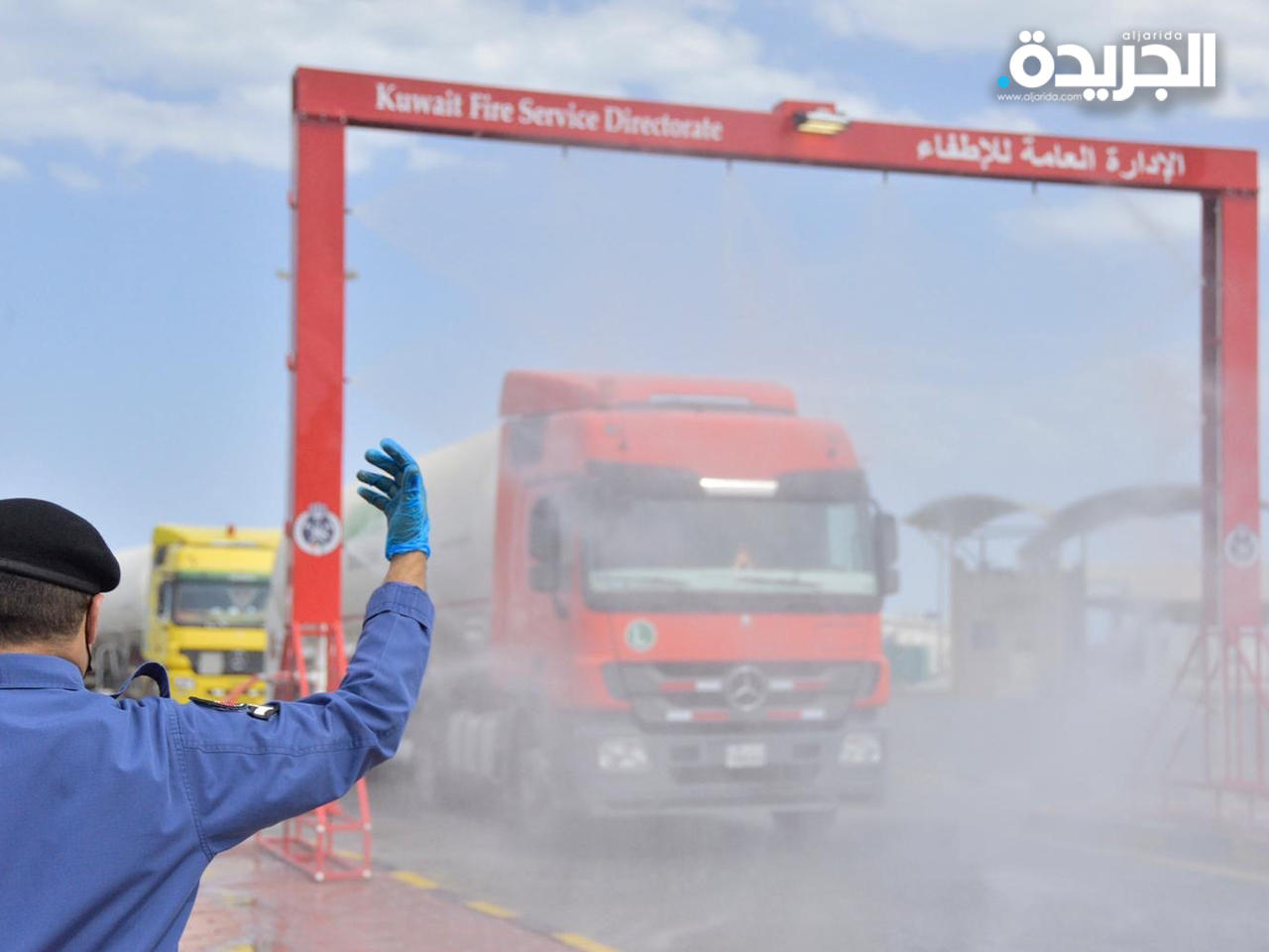 تشغيل منصات التعقيم في المراكز الحدودية