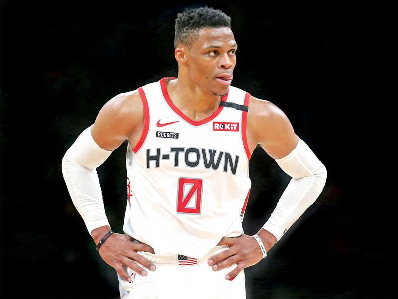  نجم هيوستن روكتس، وأحد أفضل هدافي دوري كرة السلة الأميركي للمحترفين راسل وستبروك