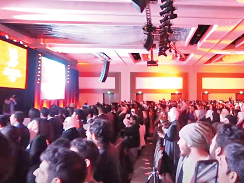 طلبة الكويت في الولايات المتحدة خلال أحد المؤتمرات العام الماضي (ارشيف)