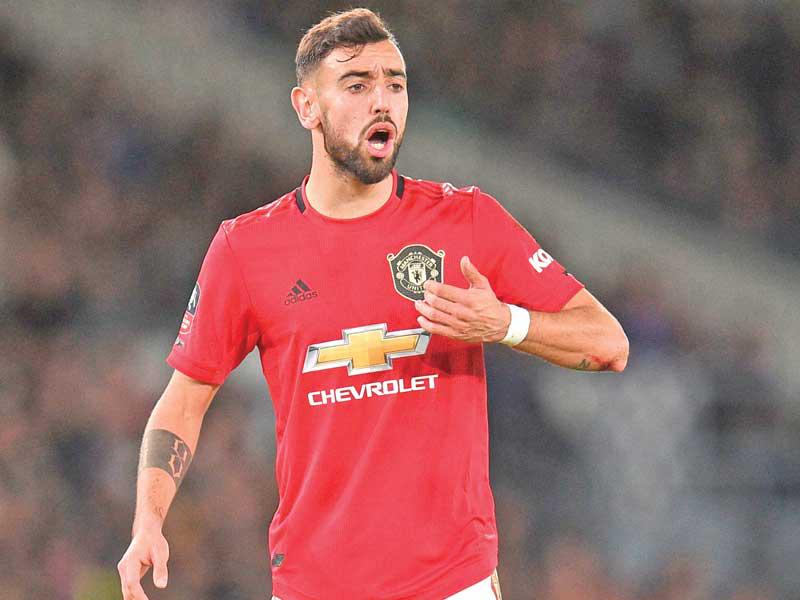 لاعب فريق مانشستر يونايتد الإنكليزي لكرة القدم  برونو فيرنانديز