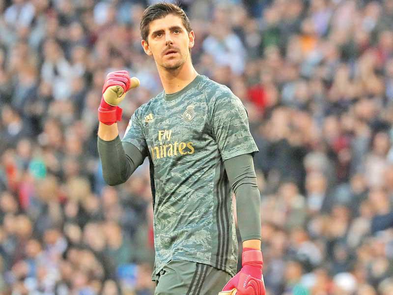 حارس مرمى ريال مدريد البلجيكي تيبو كورتوا