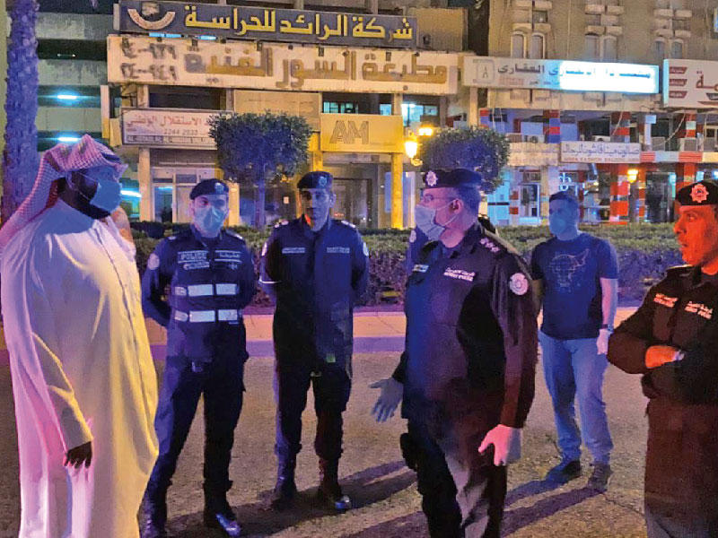  محافظ العاصمة، الشيخ طلال الخالد خلال الجولة