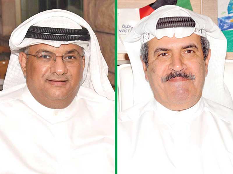  نائب الرئيس التنفيذي للخدمات المساندة في شركة وفرة العقارية محمد جاسم الحميضي- مدير العلاقات العامة في شركة وفرة العقارية إبراهيم الربيعان