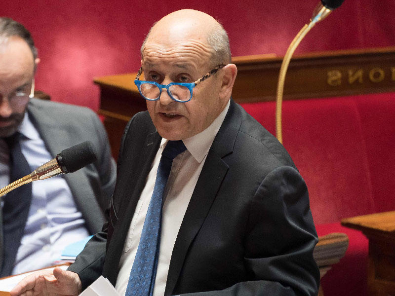  وزير الخارجية الفرنسي جان- إيف لودريان