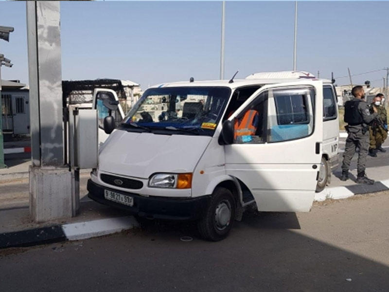 السيارة المستخدمة في محاولة الدهس من قبل الشب الفلسطيني