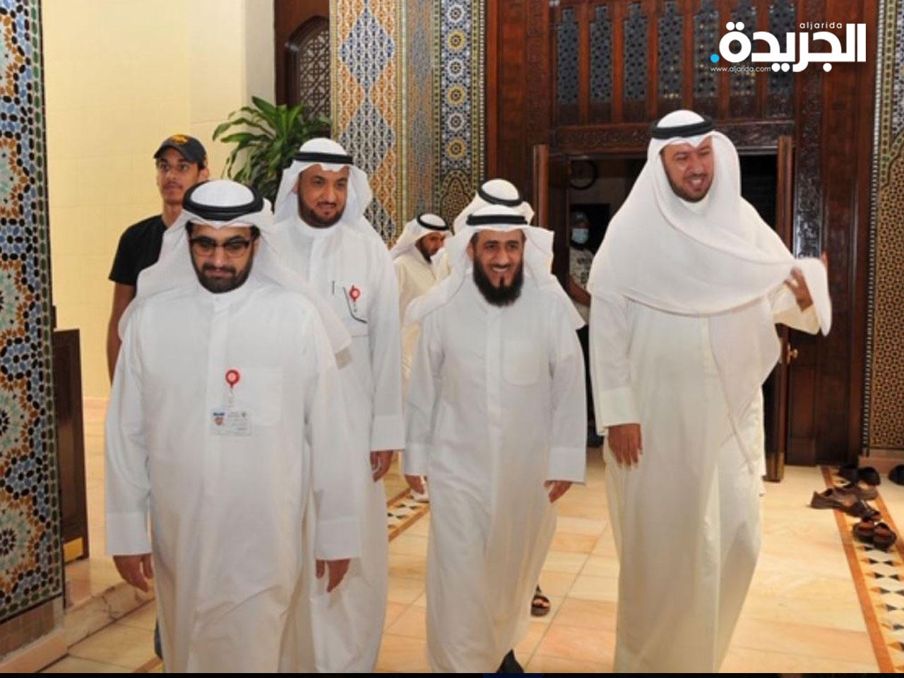 العفاسي خلال جولة تفقدية في استديو المسجد الكبير التابع لوزارة الأوقاف