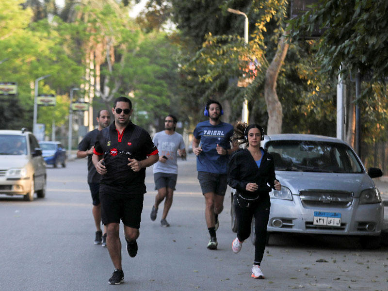 جانب من ماراثون Stay Safe القاهرة . مصر 
