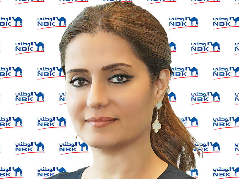  مديرة إدارة الفروع المحلية في بنك الكويت الوطني غدير العوضي