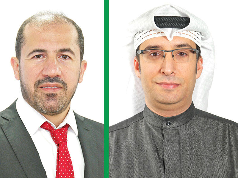 عمر البسام رئيس قطاع الموارد البشرية والخدمات الإدارية  - حسن الشامي رئيس قطاع التكنولوجيا